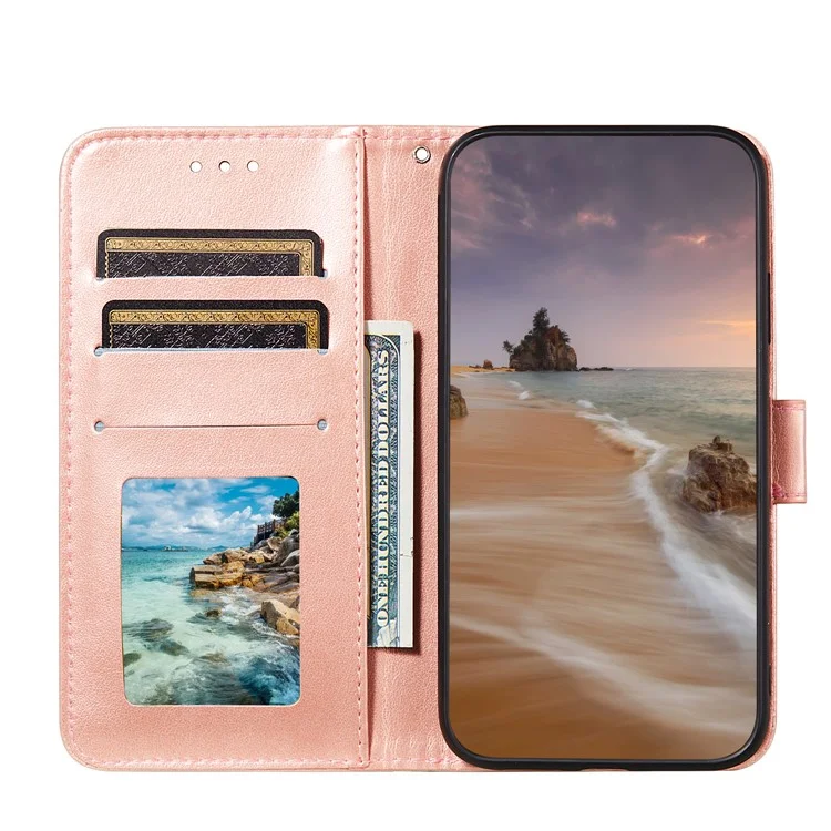 Brieftasche Lederstand Cover Für Xiaomi Mi 11 Lite 4g / 5g / 11 Lite 5G NE - Roségold