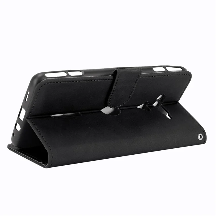 Tapa de la Billetera de Cuero PU de Piel Con Soporte de Soporte Para Xiaomi Black Shark 4/Black Shark 4 Pro - Negro