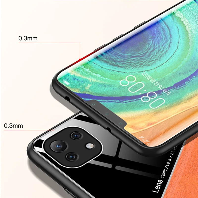 Precise Cut-Out Cover Leather Coated Hybrid Case with Magnetic Metal Sheet Design for Xiaomi Mi 11 Lite 4G / 5G / 11 Lite 5G NE - Black