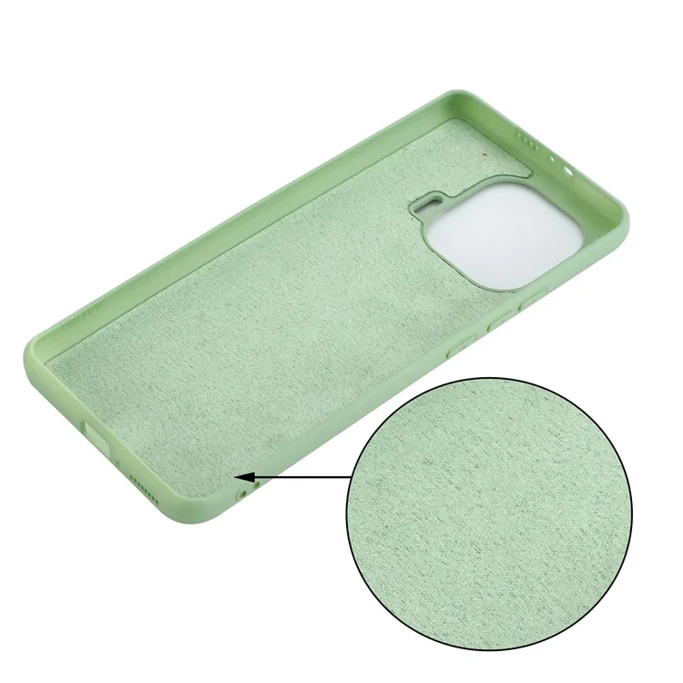 Capa de Telefone de Silicone Líquido Macio Com Alça Prática Para Xiaomi Mi 11 Pro - Verde