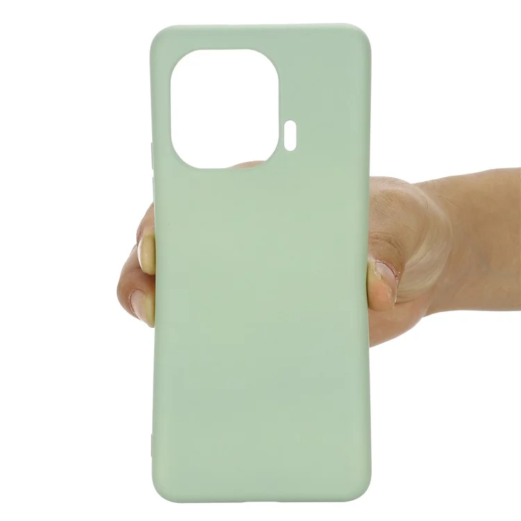 Capa de Telefone de Silicone Líquido Macio Com Alça Prática Para Xiaomi Mi 11 Pro - Verde