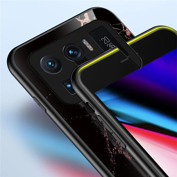 Прочный чехол для сотового телефона с узором мрамора для Xiaomi Mi 11 Ultra - изумрудный мрамор
