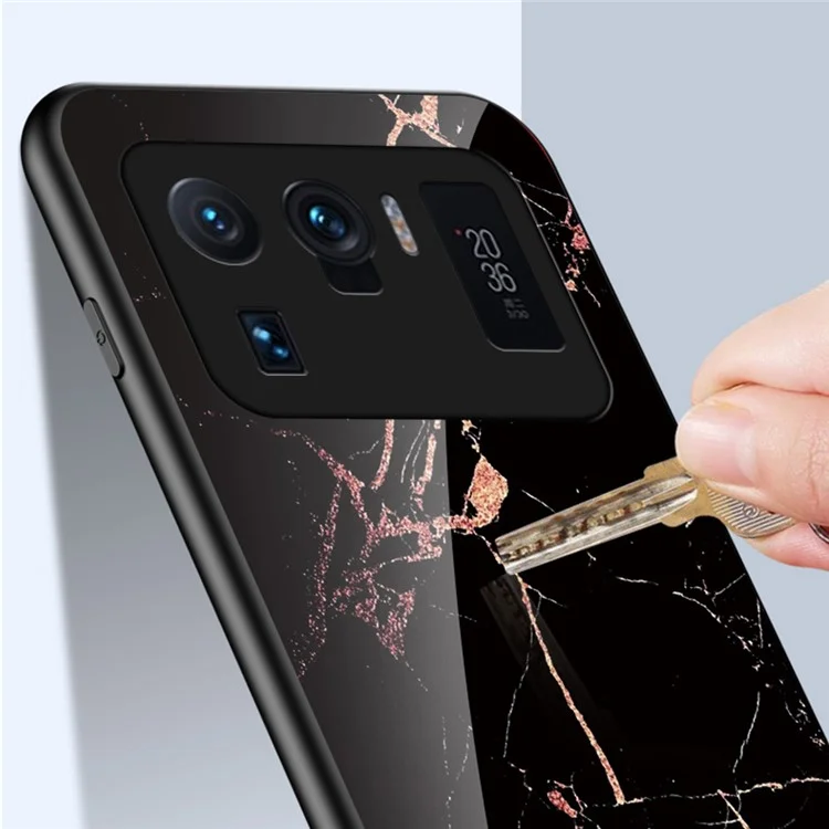 Прочный чехол для сотового телефона с узором мрамора для Xiaomi Mi 11 Ultra - изумрудный мрамор