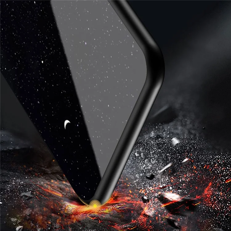 Custodia ibrida per telefono con copertura in vetro temperato anti-graffio con motivo cielo stellato per Xiaomi Redmi Note 10 5G/Poco M3 Pro 4G/Poco M3 Pro 5G - Colore Sky