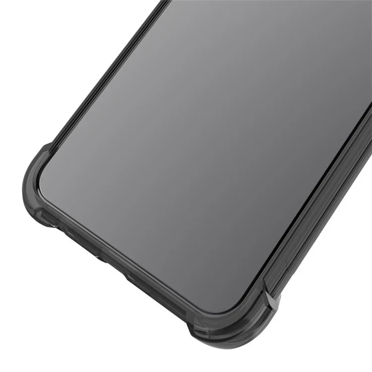 IMAK Capa de TPU Flexível Transparente com Protetor de Tela de Alta Transparência à Prova de Choques para Xiaomi Redmi K40 Gaming - Preto Transparente