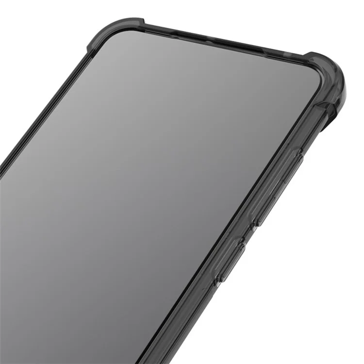 IMAK Capa de TPU Flexível Transparente com Protetor de Tela de Alta Transparência à Prova de Choques para Xiaomi Redmi K40 Gaming - Preto Transparente