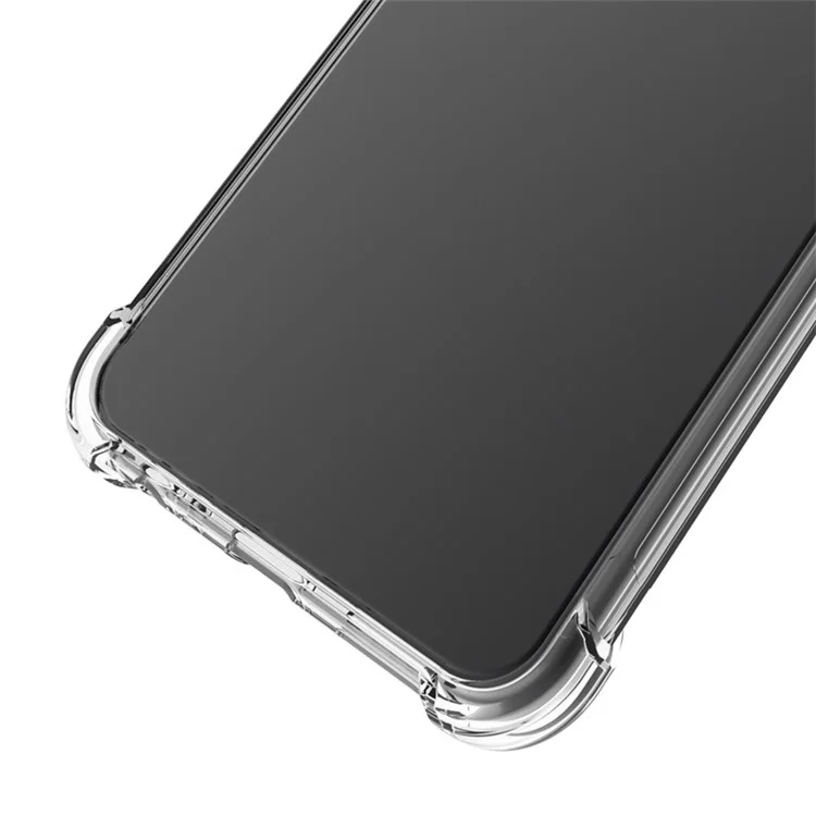 IMAK Full-Coverage Shock-Proof Sheer Flexible TPU Case with High Transparency Screen Protector for Xiaomi Redmi K40 Gaming - Transparent
