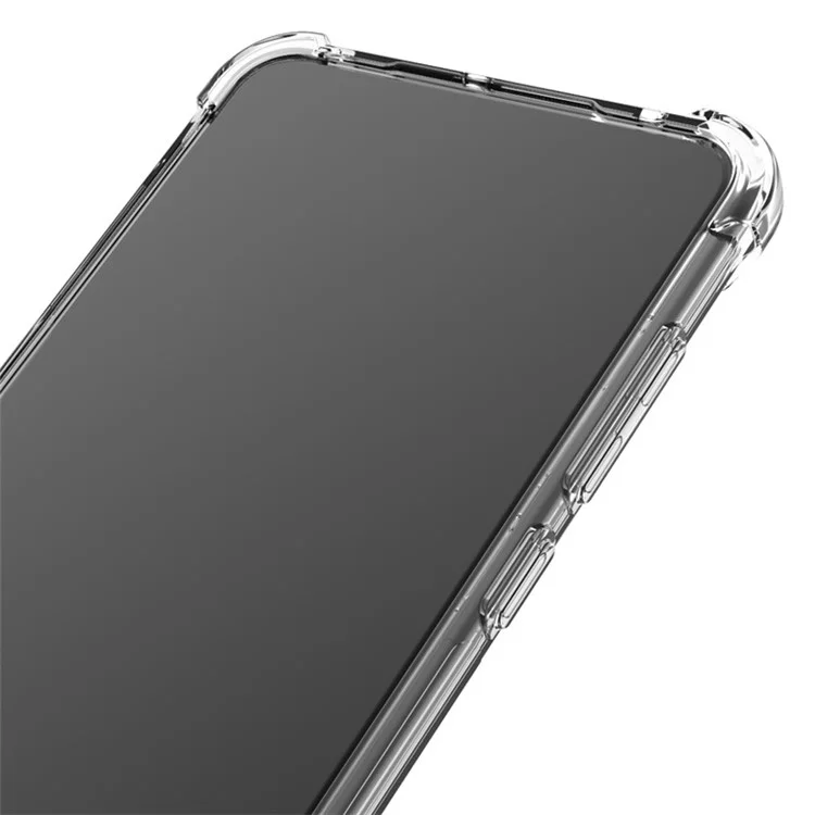 IMAK Full-Coverage Shock-Proof Sheer Flexible TPU Case with High Transparency Screen Protector for Xiaomi Redmi K40 Gaming - Transparent