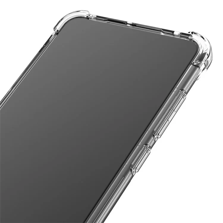 IMAK Shock-Proof Flexible TPU Case with High Transparency Screen Protector for Xiaomi Redmi Note 10 4G / Note 10S / Poco M5s 4G - Transparent