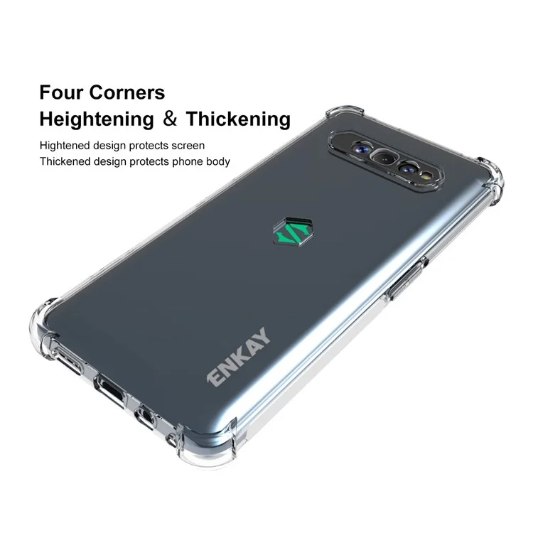 Enkay Hat Prince PRINCE Principlado Anti-slip TPU TPU Mobile Telephone Protector Case Para Xiaomi Black Shark 4