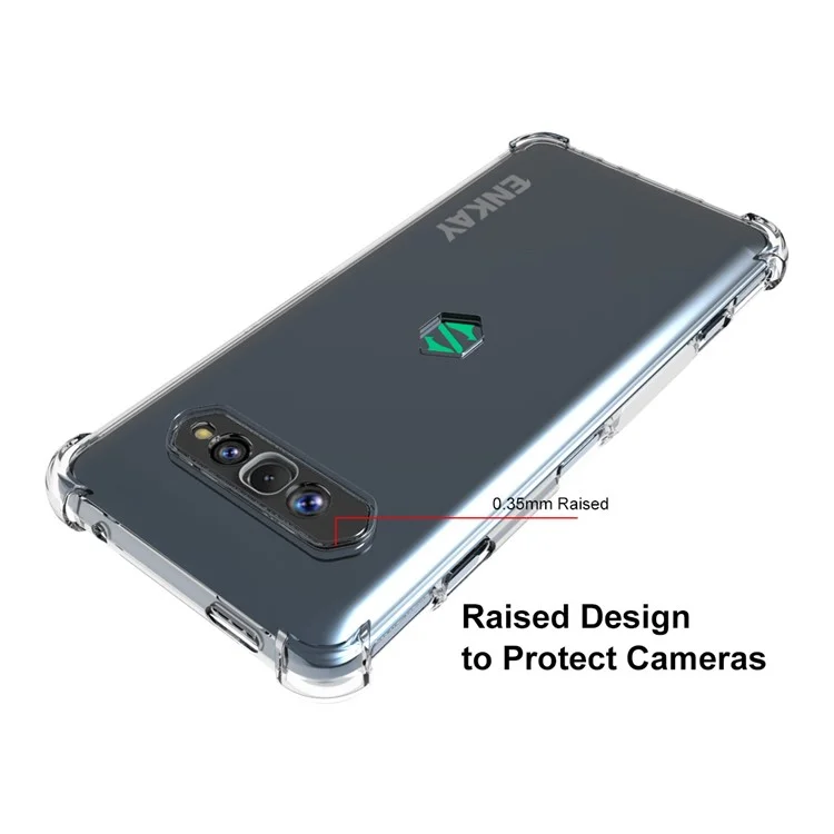 Enkay Hat Prince PRINCE Principlado Anti-slip TPU TPU Mobile Telephone Protector Case Para Xiaomi Black Shark 4