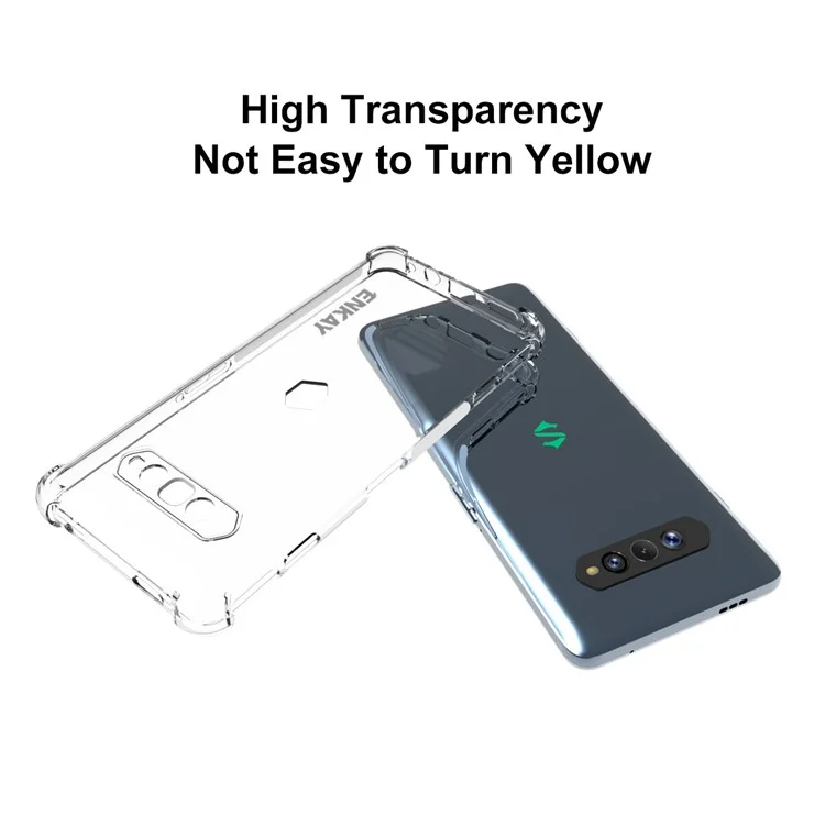 Enkay Hat Prince PRINCE Principlado Anti-slip TPU TPU Mobile Telephone Protector Case Para Xiaomi Black Shark 4