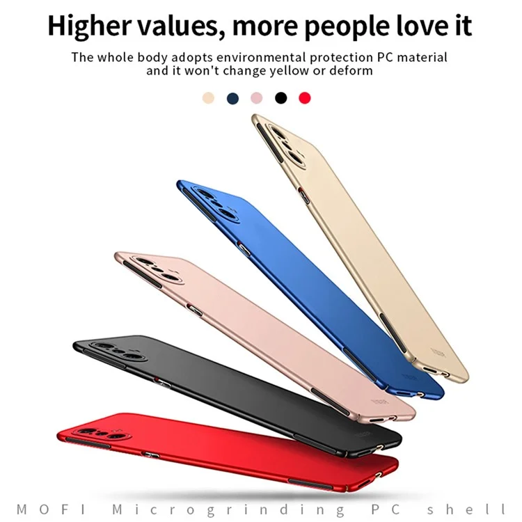 MOFI Shield Slim Frosted Hard PC Case for Xiaomi Redmi K40 Gaming - Preto