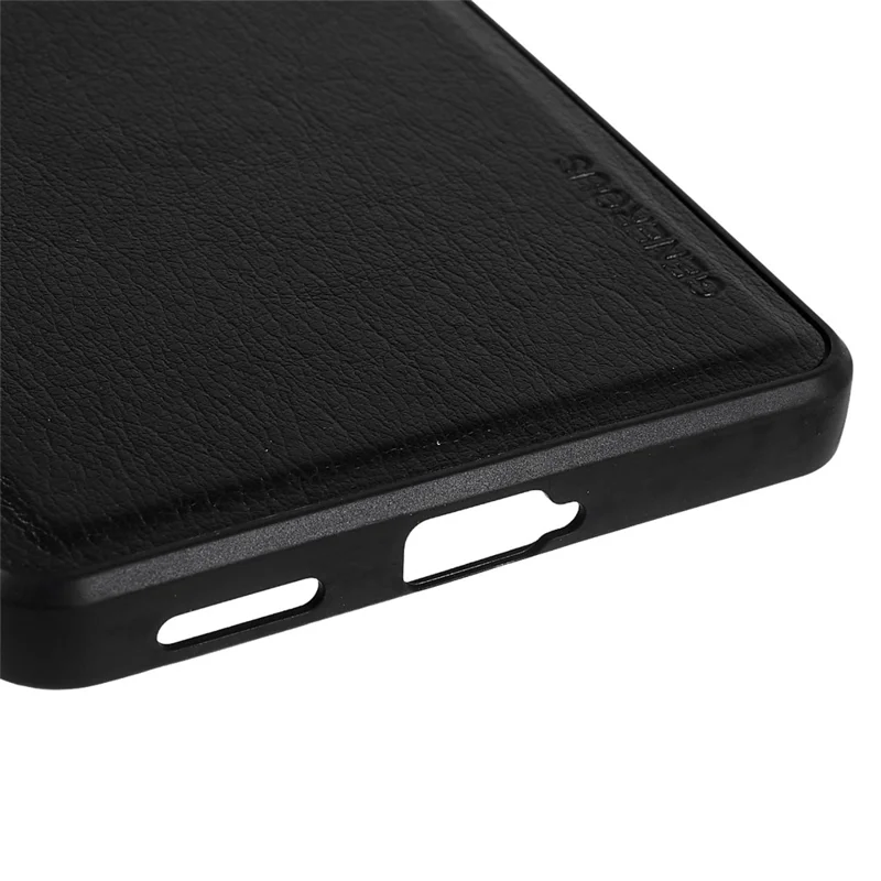 pc en Revêtement en Cuir + Protecteur de Boîtier de Téléphone Mobile Tpu Avec Feuille de Métaux Magnétique Pour Xiaomi Redmi K40 Jeu - le Noir