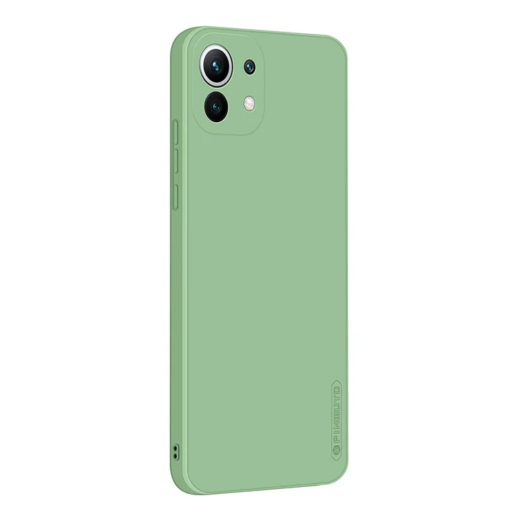 PINWUYO Precise Cut-Out Soft Silicone Cell Phone Case Cover Protector for Xiaomi Mi 11 Lite 4G / 5G / 11 Lite 5G NE  - Green