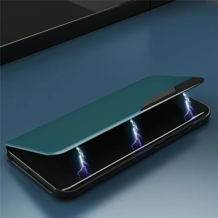 Visualizza il Coperchio Del Telefono Della Custodia in Pelle Della Finestra Per Xiaomi Redmi Note 10 5G / Poco M3 Pro 5G / 4g - Viola