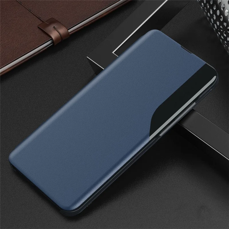 Phone Case Folio Flip PU Leather Stand Cover for Xiaomi Redmi Note 10 5G / Poco M3 Pro 5G / 4G - Blue