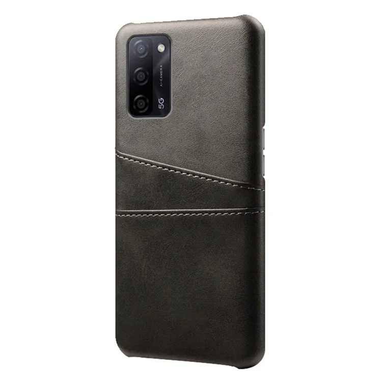 Custodia Per pc Con Rivestimento Con Rivestimento in Pelle Shock KSQ Con Supporto Per Carta Per Oppo A55 5g/a53s 5G 5G - Nero