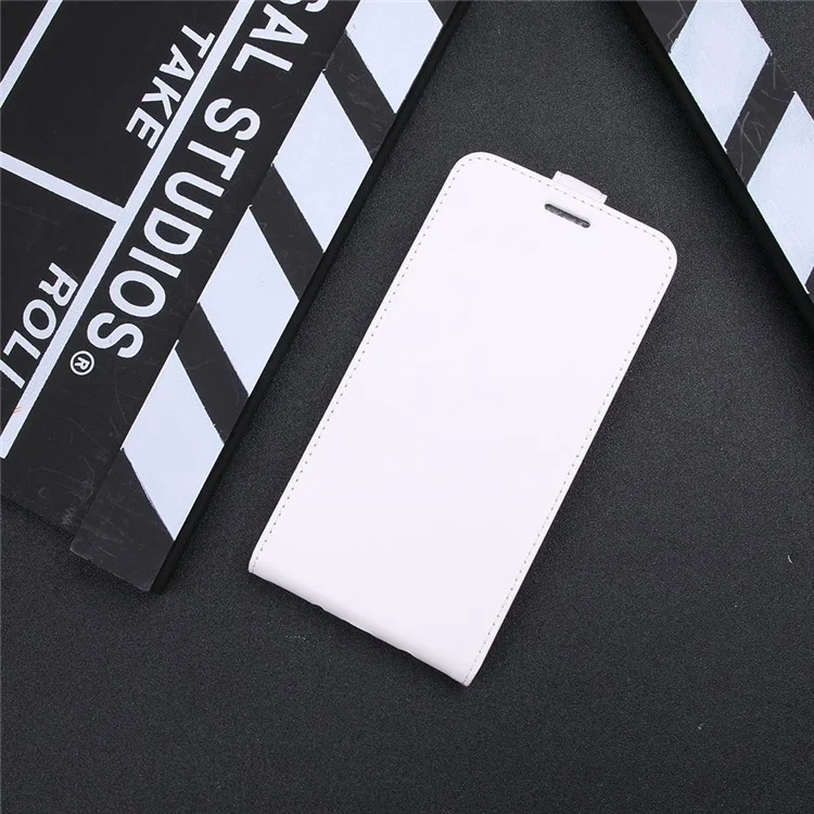 Crazy Horse Leather Vertical Case with Card Holder for Xiaomi Redmi 4X - White