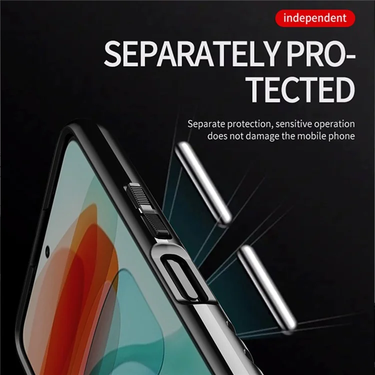 Trouns Sift TPU Textura Textura Expenhada Case Para Xiaomi Redmi Note 10 Pro 5G (China) / Xiaomi Poco X3 gt - Preto