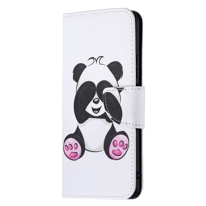 Stand Feature Printing Fashion Pattern Slim Flip Folio Protective Wallet Cover for Xiaomi Mi 11 Lite 4G / 5G / 11 Lite 5G NE  - Panda