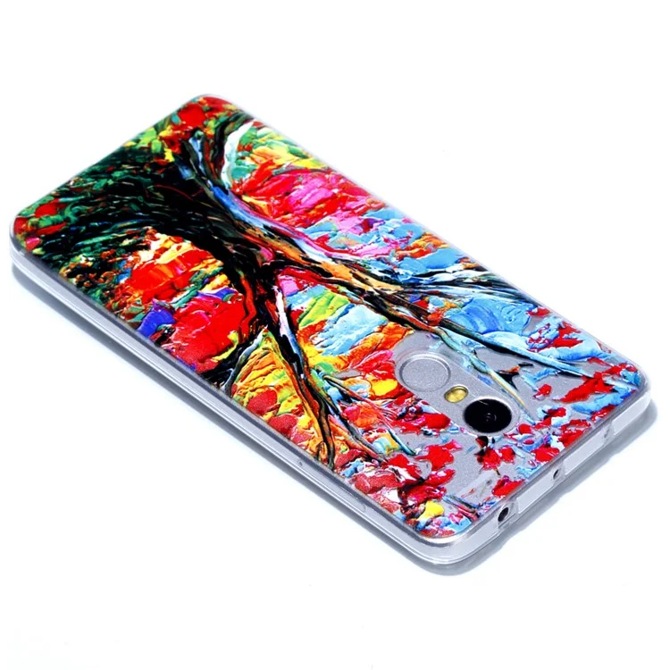 Rubberized Embossed Soft TPU Case for Xiaomi Redmi Note 4 - Tree Trunk