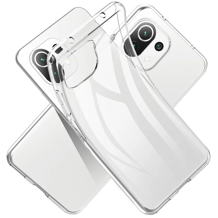 Coque de téléphone en TPU ultra claire anti-empreintes digitales et anti-choc pour Xiaomi Mi 11 Lite 4G / 5G /11 Lite 5G NE