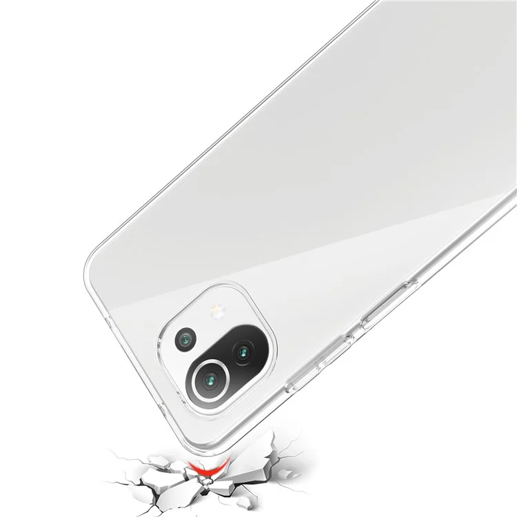 Coque de téléphone en TPU ultra claire anti-empreintes digitales et anti-choc pour Xiaomi Mi 11 Lite 4G / 5G /11 Lite 5G NE