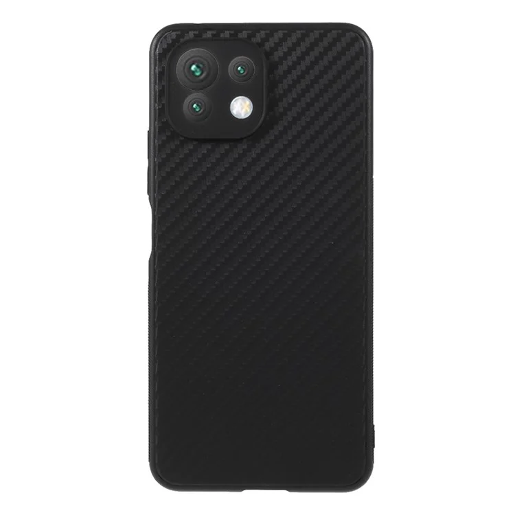 Pour Xiaomi Mi 11 Lite 4G / 5G /11 Lite 5G NE Texture en fibre de carbone Housse de protection TPU souple