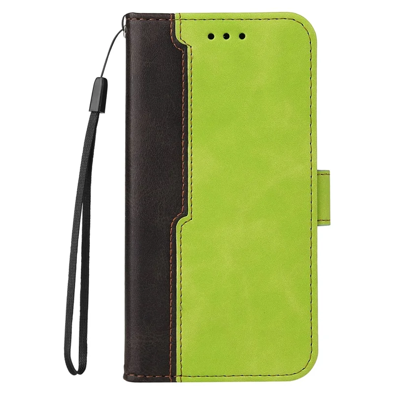 Contrast Color Splicing Business Styl / Redmi K40 Pro / Поко F3 / Mi 11i - Зеленый/черный