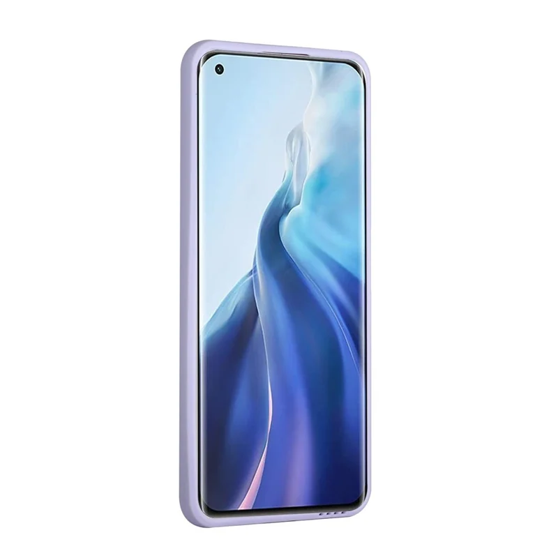 Mjuk TPU-hölje med kortficka till Xiaomi Mi 11 Lite 4G / 5G / 11 Lite 5G NE - Lila