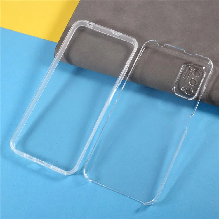 Custodia ibrida per telefono Hybrid Case con protezione completa PET Front Cover + TPU Edge + Pannello posteriore in acrilico per Xiaomi Poco M3 Pro 4G / 5G / Redmi Note 10 5G