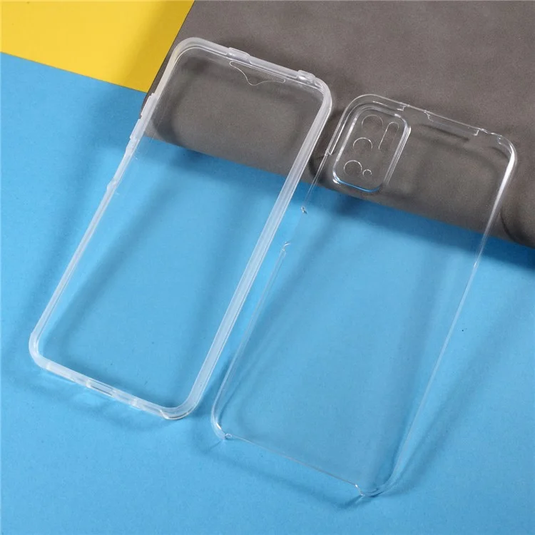 Custodia ibrida per telefono Hybrid Case con protezione completa PET Front Cover + TPU Edge + Pannello posteriore in acrilico per Xiaomi Poco M3 Pro 4G / 5G / Redmi Note 10 5G