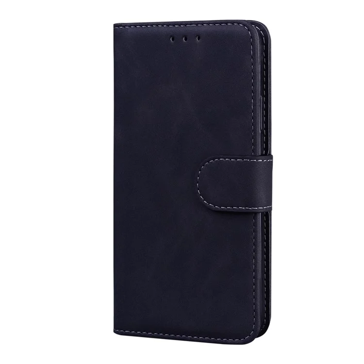 Custodia In Pelle Con Portafoglio Con Portafoglio A Colori Solido Per Xiaomi Poco M3 Pro 4G / 5 G. / Redmi Nota 10 5G - Nero