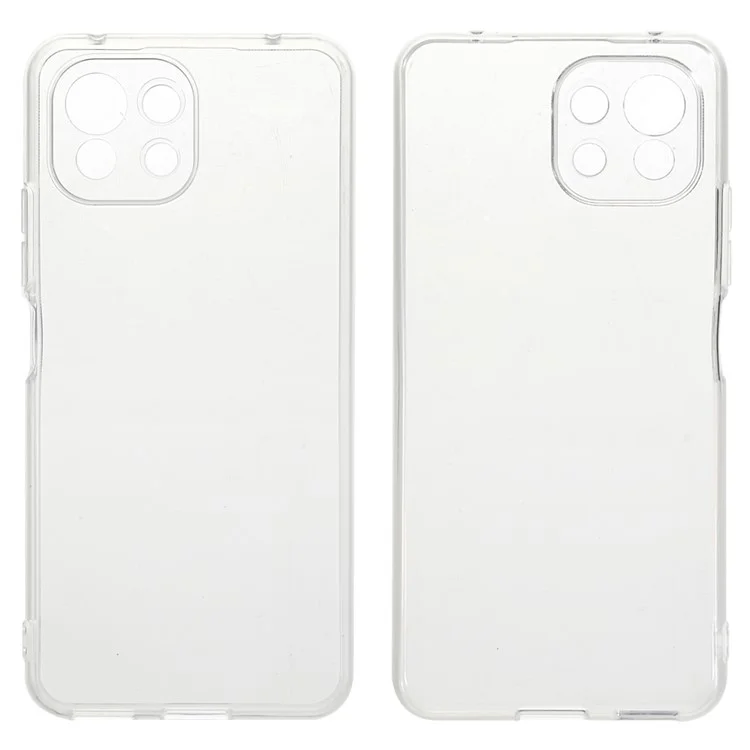 Crystal Clear Anti-Yellow Anti-Watermark Soft TPU Shockproof Protective Cover per Xiaomi Mi 11 Lite 4G / 5G / 11 Lite 5G NE