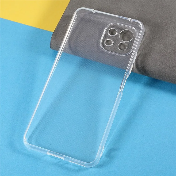 Crystal Clear Anti-Yellow Anti-Watermark Soft TPU Shockproof Protective Cover per Xiaomi Mi 11 Lite 4G / 5G / 11 Lite 5G NE