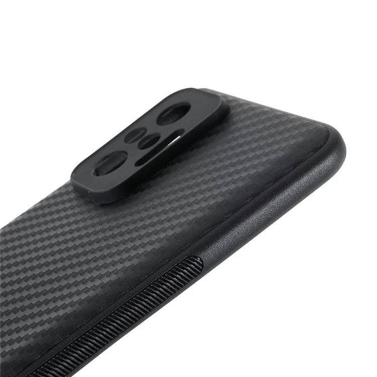 Guscio in fibra di carbonio multifunzione Texture TPU per Xiaomi Redmi Note 10 Pro 4G (Global)/Note 10 Pro 4G (India)/Note 10 Pro Max
