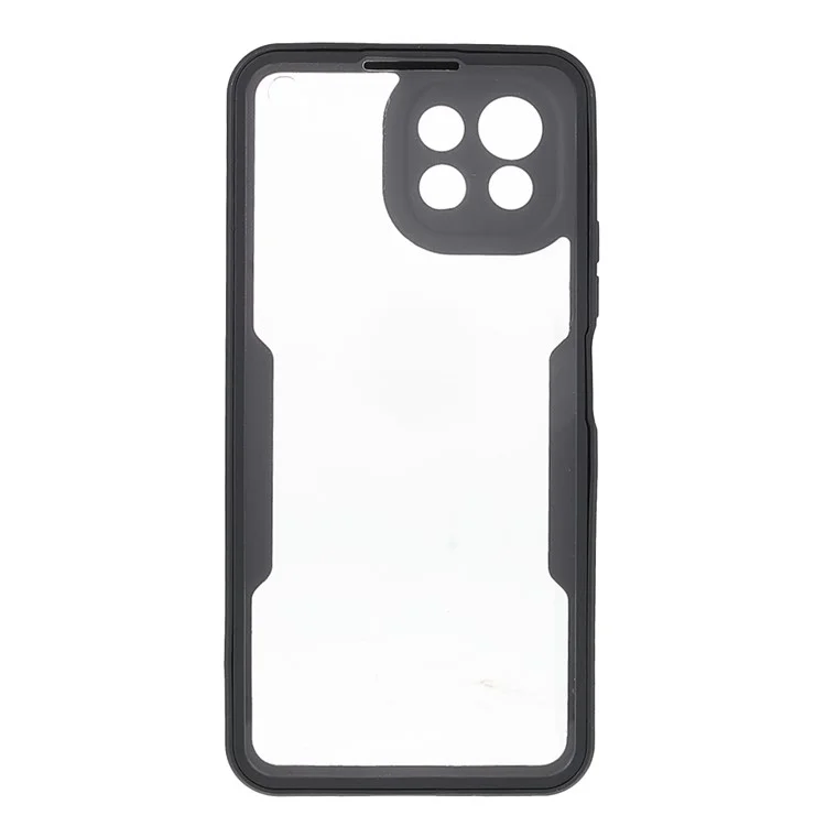 Étui de protection hybride 2 en 1 amovible en TPU + film PET + acrylique pour Xiaomi Mi 11 Lite 4G / 5G / 11 Lite 5G NE - Noir