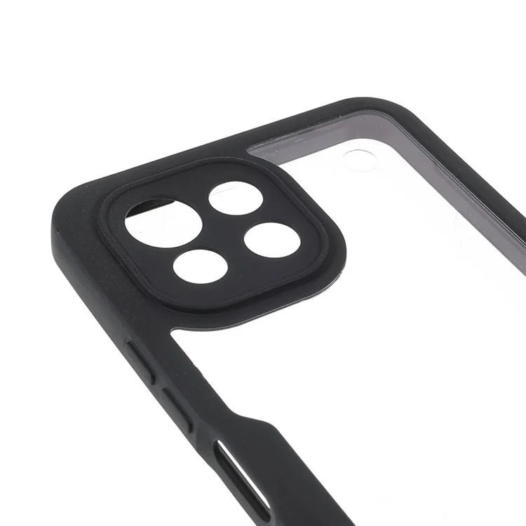 Étui de protection hybride 2 en 1 amovible en TPU + film PET + acrylique pour Xiaomi Mi 11 Lite 4G / 5G / 11 Lite 5G NE - Noir