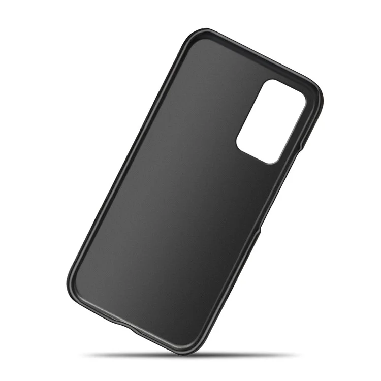 KSQ Crazy Horse Struktur-Handyhülle Anti-Kratzer Leder beschichtete PC-Schale für Xiaomi Redmi Note 10 Pro 4G (Indien) / Note 10 Pro 4G (Global) / Note 10 Pro Max - Rot