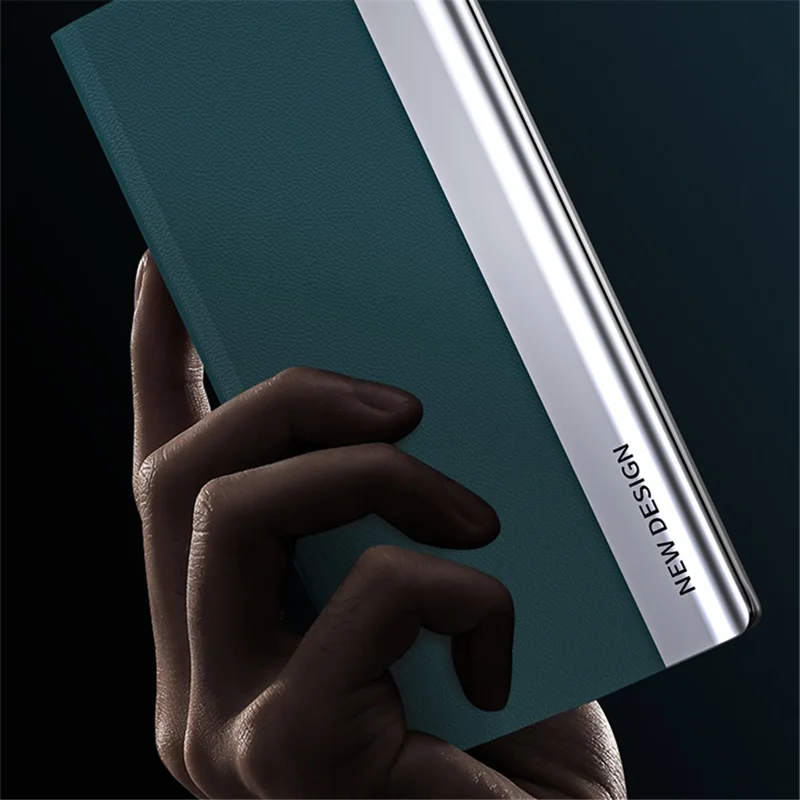 PU Leather Full Protection Cell Phone Stand Case Protective Cover for Xiaomi Mi 11 Lite 4G / 5G  / 11 Lite 5G NE - Dark Blue