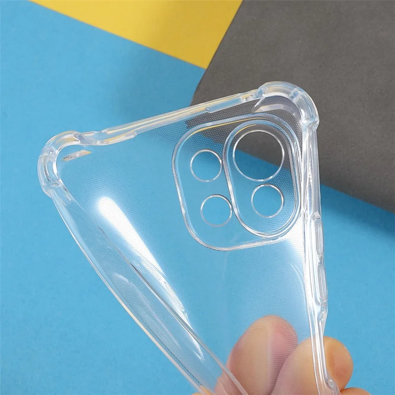 حالة الهاتف المرنة المضادة للصدمات بأربع زوايا غطاء واقي من مادة TPU لهاتف Xiaomi Mi 11 Lite 4G/5G//11 Lite 5G NE