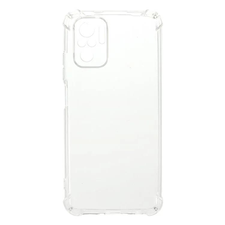 Slim Shockproof Bumper Clear Crystal TPU Protective Phone Case for Xiaomi Redmi Note 10 4G / Note 10S / Poco M5s 4G - Transparent