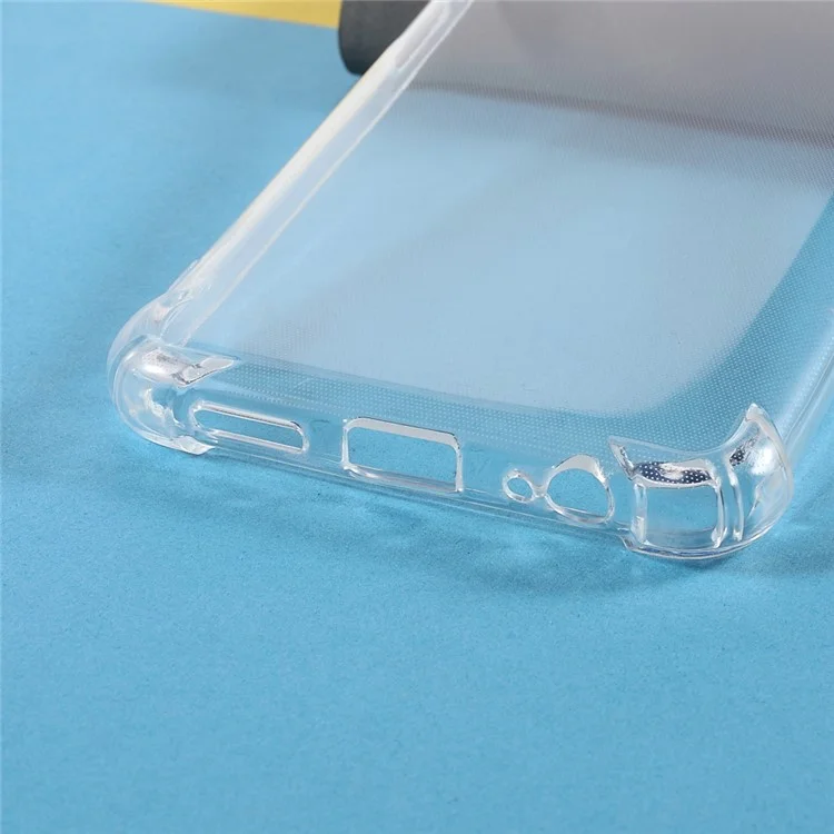 Slim Shockproof Bumper Clear Crystal TPU Protective Phone Case for Xiaomi Redmi Note 10 4G / Note 10S / Poco M5s 4G - Transparent