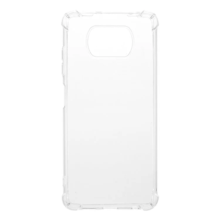 Funda protectora para teléfono de Xiaomi Poco X3 NFC / Poco X3 / Poco X3 Pro, ultrafina, delgada, a prueba de golpes, flexible, de TPU, antirayado - Transparente