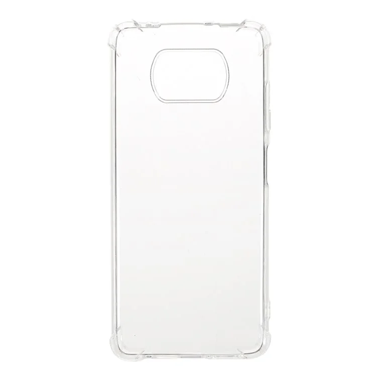 Funda protectora para teléfono de Xiaomi Poco X3 NFC / Poco X3 / Poco X3 Pro, ultrafina, delgada, a prueba de golpes, flexible, de TPU, antirayado - Transparente
