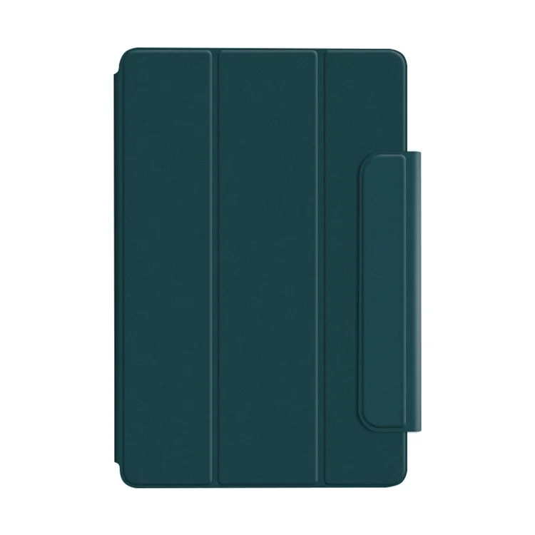 Lightweight Trifold Stand PU Leather Shell Book Cover with Magnetic Clasp for Xiaomi Pad 5 / Pad 5 Pro - Dark Green
