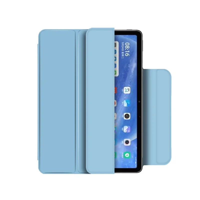 Capa de Livro de Couro de Couro Com Trifold Leve PU Com Fecho Magnético Para Xiaomi Pad 5 / Pad 5 Pro - Bebê Azul