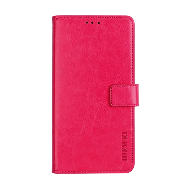 IDEWEI Crazy Horse Texture Flip Leather Phone Stand Case Cover with Wallet for Xiaomi Redmi K40 Gaming/Poco F3 GT - Rose