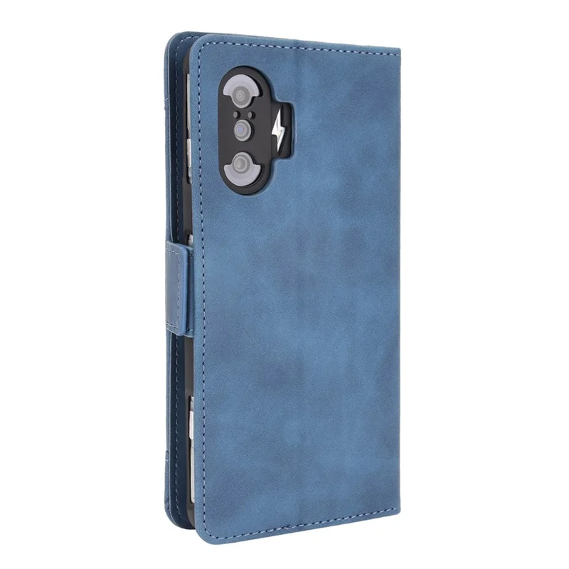 Custodia Portafoglio Design Stand con Più Slot per Carte di Credito per Xiaomi Poco F3 GT / Redmi K40 Gaming - Blu